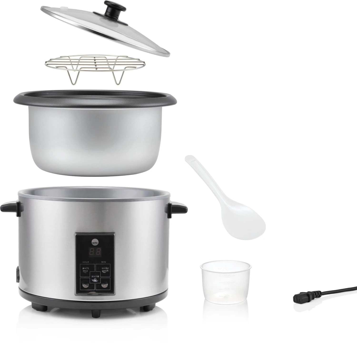 WILFA Reiskocher GOHAN, 1.8 Liter, RC-10CD, Silber 2 WILFA Reiskocher GOHAN, 1.8 Liter, RC-10CD, Silber – Bild 2
