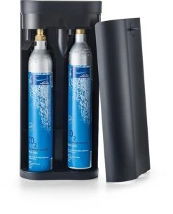 SODAPOP Wassersprudler Harold, Silber/weiß, 2x Glaskaraffen, 1x PET Flasche, CO2 Zylinder -OUTSUNNY Verkäufe 8600364500 M806723 prod 003