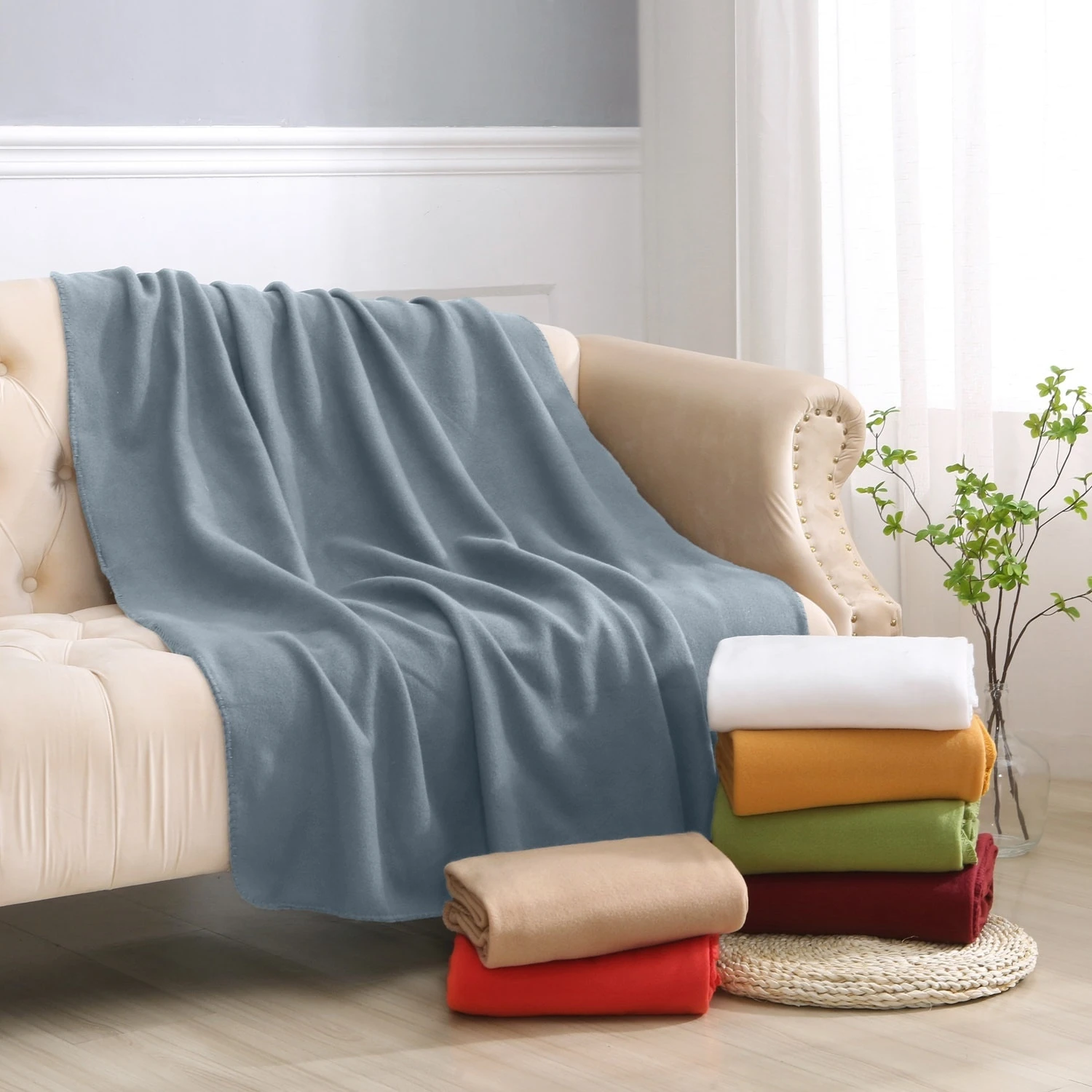 Wometo 2er Set Fleecedecken Polar-Fleece - (2er Set Fleecedecken) Mit Kettel-Einfassung & Anti-Pilling 2 Wometo 2er Set Fleecedecken Polar-Fleece - (2er Set Fleecedecken) Mit Kettel-Einfassung & Anti-Pilling – Bild 2