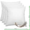 Wometo 4er Set Federkissen Home, 45x45 Cm - Kissenfüllung Mit Bezug Aus Baumwolle Und Füllung Aus 100% Federn