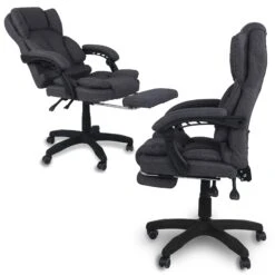 Schreibtischstuhl Bürostuhl Stoff Gamingstuhl Racing Chair Chefsessel Mit Fußstütze -OUTSUNNY Verkäufe 8600366200 11373 prod 003