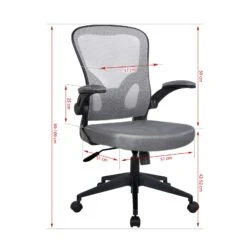 Bürostuhl Ergonomisch Drehstuhl Schreibtischstuhl Mesh Netzstoff Office Stuhl -OUTSUNNY Verkäufe 8600366200 11702 prod 006