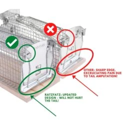 RatzFatz® Mausefalle Lebendfalle 20cm Groß ?Inkl Ebook? Effektiv, Robust – Mäuse, Holz, Lebend Fangen, Kastenfalle, Draht, Keller, Carport, Terrasse, Indoor, Outdoor, Medium, Trapstar MBM-01 -OUTSUNNY Verkäufe 8600367000 1456 prod 005