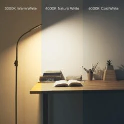 Aukey LT-ST34 Stehlampe 1,6m LED Dimmbar, Leselampe Mit 3 Farbtemperaturen Mit Dimmen, Stehleuchte Für Wohnzimmer,Schlafzimmer, Büro -OUTSUNNY Verkäufe 8600367000 1712 prod 005