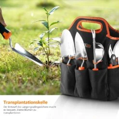 Tacklife GGT4A 6-teiliges Gartenwerkzeug-Set Aus Edelstahl, Robust, Mit Rutschfestem Gummigriff, Aufbewahrungstasche, Outdoor-Handwerkzeuge, Gartengeschenke Für Eltern Und Kinder, Schwarz Und Orange -OUTSUNNY Verkäufe 8600367000 2266 prod 005