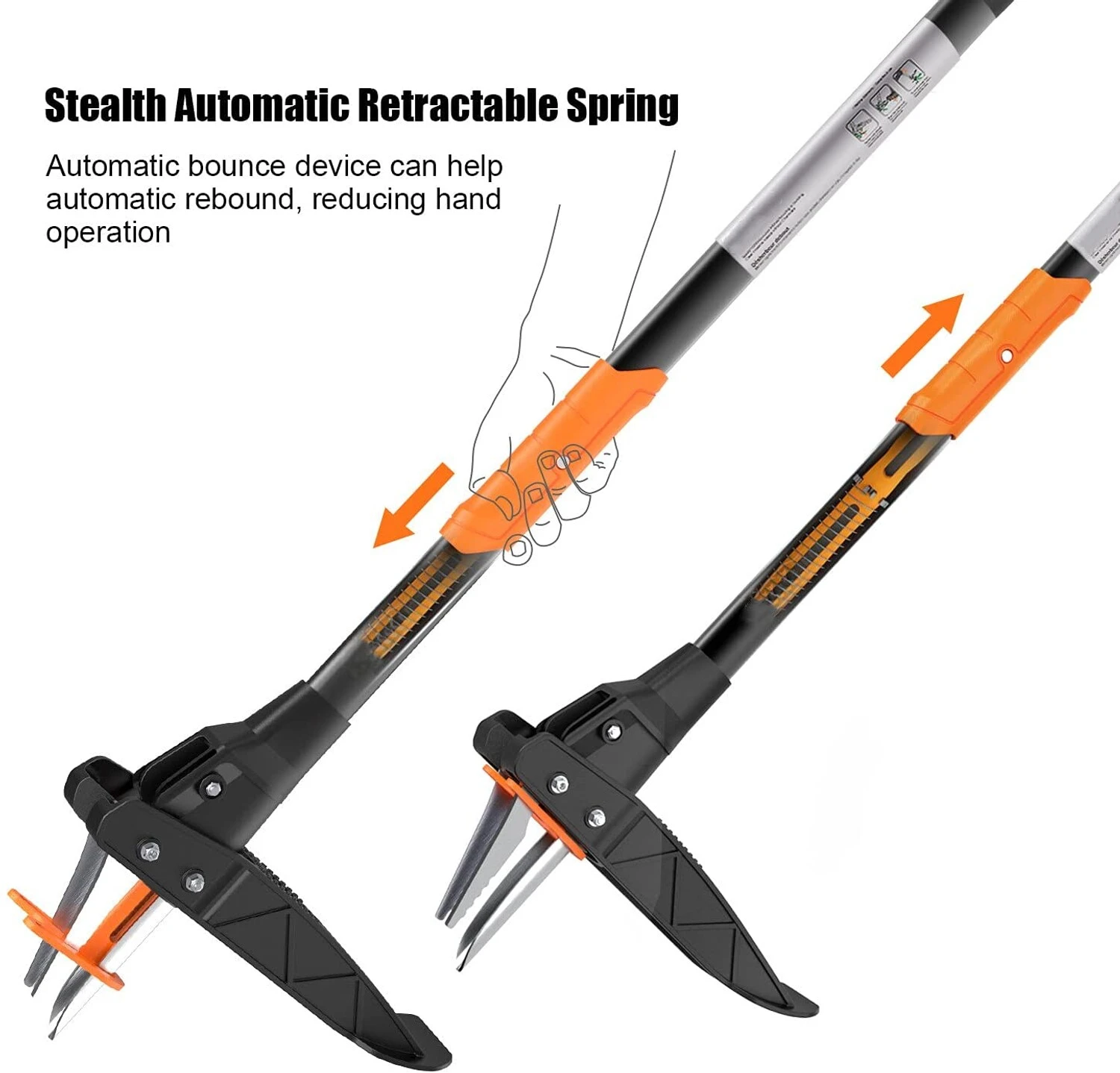 TACKLIFE GSW1A, Stehender Jäter, Verdickter Edelstahl Mit 3 Krallen Und Hochfesten Pedalen, Automatisches Federrücklaufgerät, Effizienter Jäter 2 TACKLIFE GSW1A, Stehender Jäter, Verdickter Edelstahl Mit 3 Krallen Und Hochfesten Pedalen, Automatisches Federrücklaufgerät, Effizienter Jäter – Bild 2