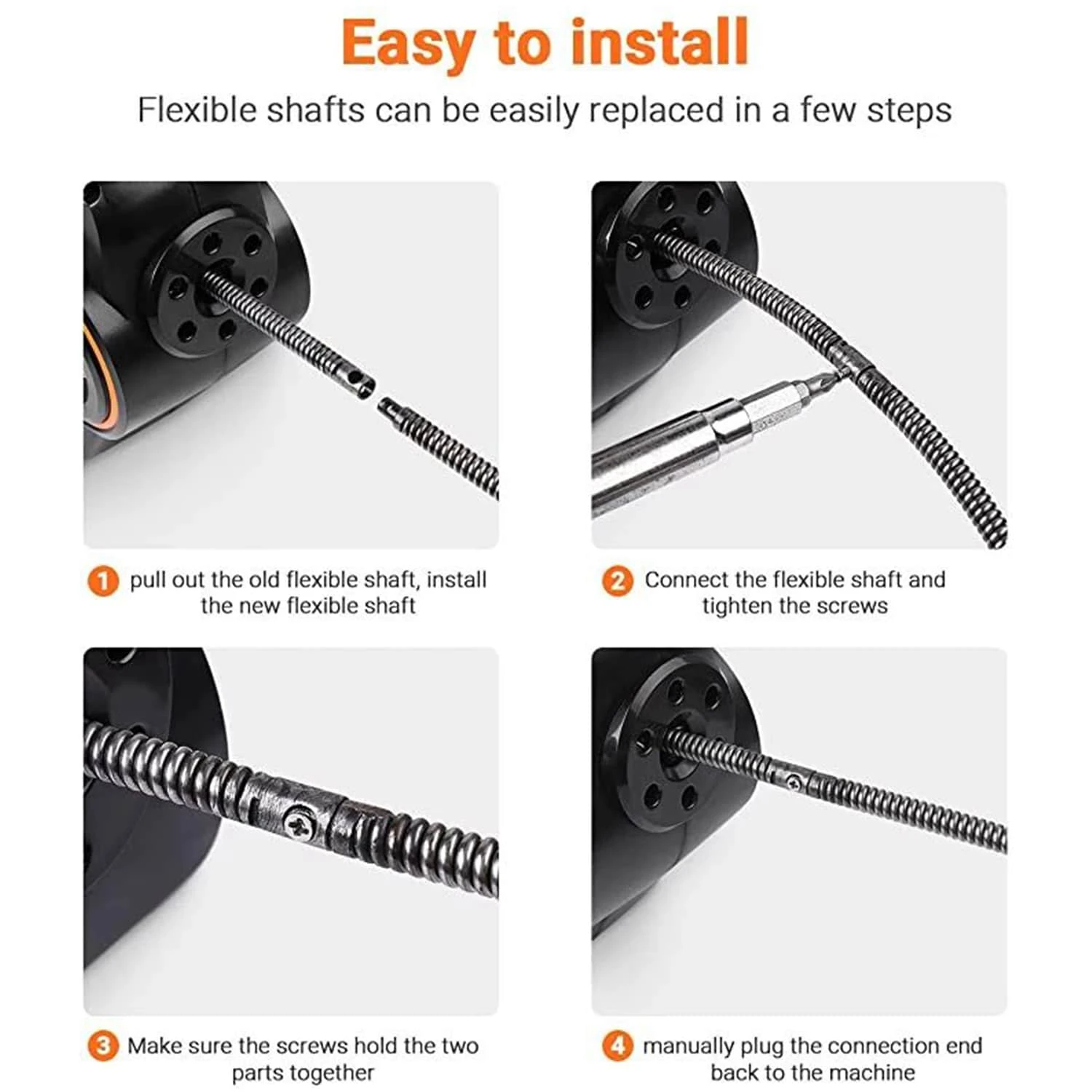 TACKLIFE HGD1C Federrohr Baggerwerkzeug 7M Abfluss Schlange Abflussreiniger Stick Verstopfung Entferner Cleanout Tool 4 TACKLIFE HGD1C Federrohr Baggerwerkzeug 7M Abfluss Schlange Abflussreiniger Stick Verstopfung Entferner Cleanout Tool – Bild 4