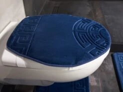 3-Teilig Badematte Rutschfest -OUTSUNNY Verkäufe 8600367600 TRM 0080 Dunkelblau prod 005