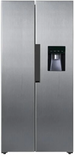 PKM NoFrost Side By Side Kühl-Gefrierkombination SBS440.4A+NFWD SI, Silber, 440 Liter Nutzinhalt