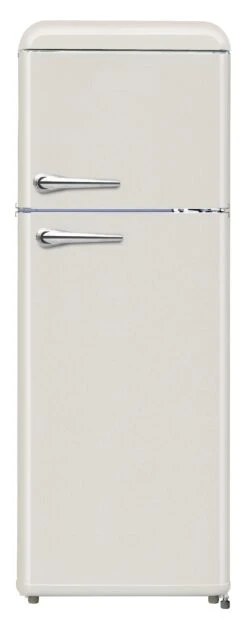 WOLKENSTEIN Retro-Kühl-Gefrierkombination WGK218RT CR, Creme, 208 Liter Nutzinhalt