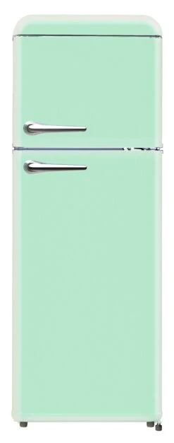 WOLKENSTEIN Retro-Kühl-Gefrierkombination WGK218RT SG, Grün, 208 Liter Nutzinhalt