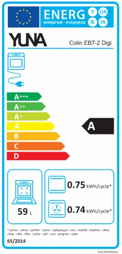 YUNA Einbau-Backofen COLIN EB7-2 Digi, Timer Mit Touch Control 11 YUNA Einbau-Backofen COLIN EB7-2 Digi, Timer Mit Touch Control -OUTSUNNY Verkäufe 8600368200 2371 2896 prod 006