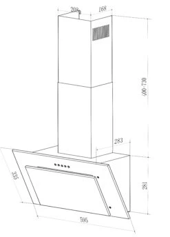 YUNA Dunstabzugshaube Schräghaube Siva 1360Y, 60cm Einbaubreite 8 YUNA Dunstabzugshaube Schräghaube Siva 1360Y, 60cm Einbaubreite -OUTSUNNY Verkäufe 8600368200 3226 3751 prod 004