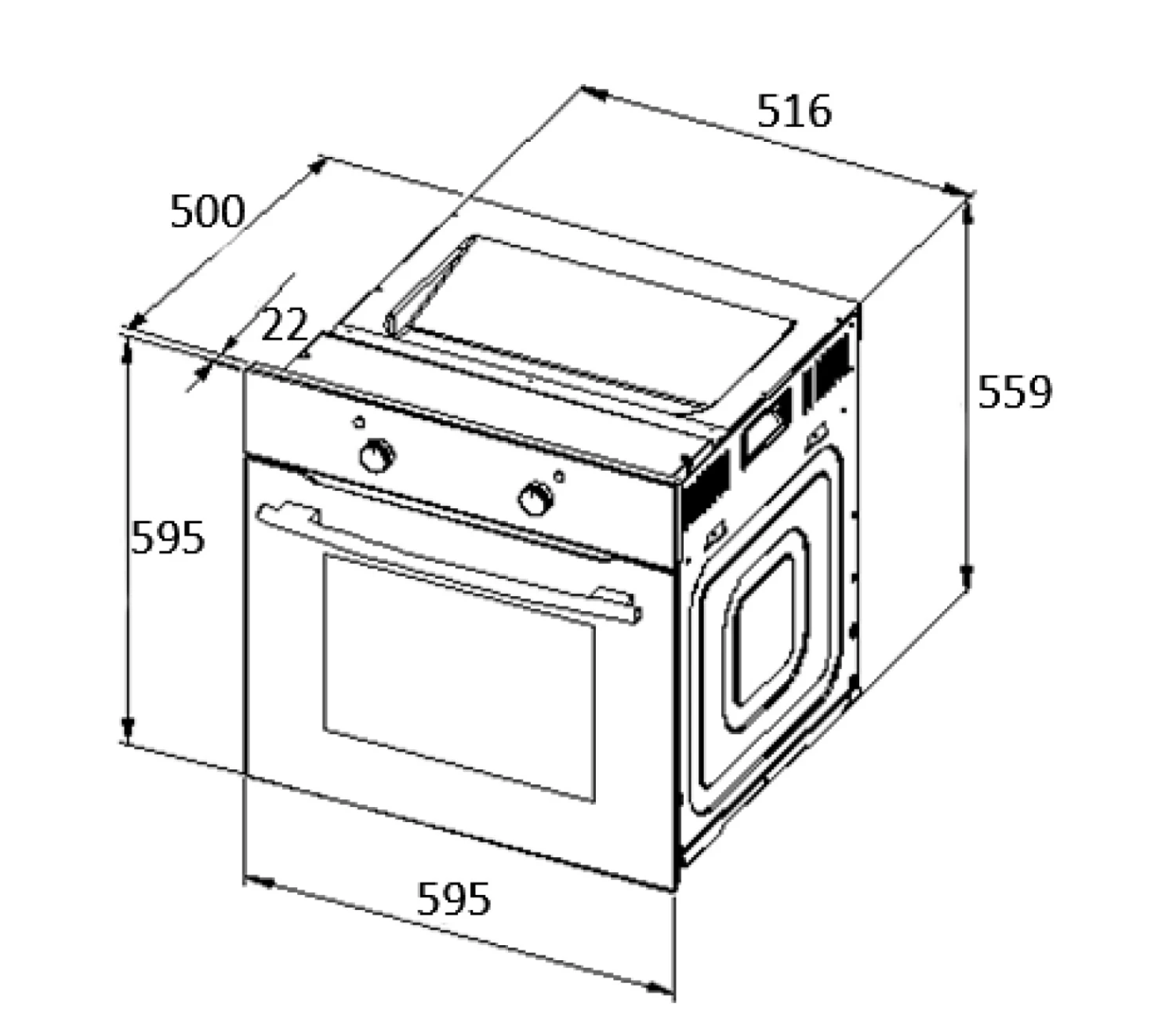 PKM Einbaubackofen EBO9.4 Mit Display Und Timer, 56 Liter Garraum 2 PKM Einbaubackofen EBO9.4 Mit Display Und Timer, 56 Liter Garraum – Bild 2
