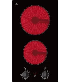 YUNA Glaskeramik-Doppelkochplatte Calor EBK2 DK, 9 Leistungsstufen