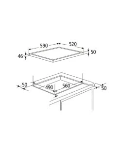 YUNA Glaskeramik-Kochfeld CALOR EBK4, Touch Control -OUTSUNNY Verkäufe 8600368200 790 1315 prod 006